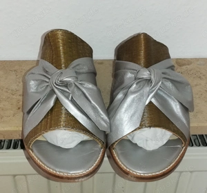 TAPODTS Florina - Pantoletten - goldfarbig Gr. 38 - NEU + OVP Bild 8