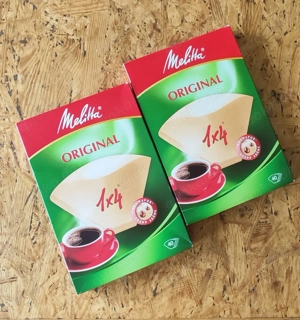 Melitta  Orig Filtertüten 1x4 braun 2 x 40 + 25 - Neu + OVP Bild 2