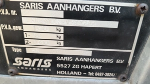 Saris Anhänger "Woodie" 1200 kg mit Motorrad Auffahrschiene