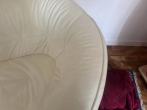 Dresitzer-Sofa von Roche Bobois, weißes Leder Bild 3