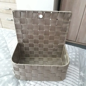 Wand-Aufbewahrungskorb braun 