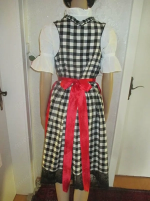 NEU Nostalgie Brauchtum Folklore Trachten Volksfest Oktoberfest Dirndl Kleid Seiden Satin SCHÜRZE Bild 4