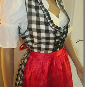 NEU Nostalgie Brauchtum Folklore Trachten Volksfest Oktoberfest Dirndl Kleid Seiden Satin SCHÜRZE Bild 2