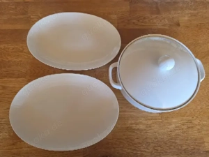 2 Servierplatten und Terrine Winterling Kirchenlamitz Bavaria weiß