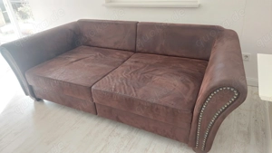 Braunes 3-Sitzer Sofa