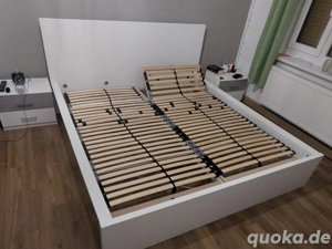 Ikea Malm Bett 180x200 cm inkl. 2 Lattenroste   höhenverstellbar, nur 1 Jahr alt