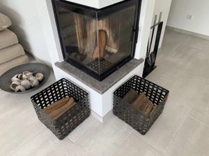 2 x Kamin Holzkorb
