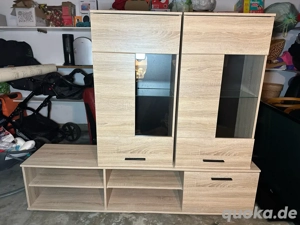 Wohnwand   Schrankwand mit LED Beleuchtung