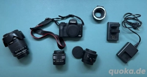 Canon EOS M50 Mark I + 3 Objektive + viel Zubehör