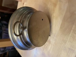 Barometer Wetterstation antik 1920 Weckerform Bild 5