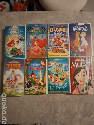  Walt Disney Kinder VHS Cassetten
