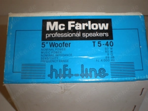 Defekte neue Mc-Farlow Hifi-Lautsprecher für Bastler Bild 2