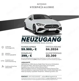 Mercedes-Benz CLE 300 4M/AMG-LINE/PANO/NIGHT/360°