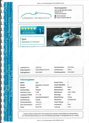 Opel Speedster Speedster 2.2 Bild 3