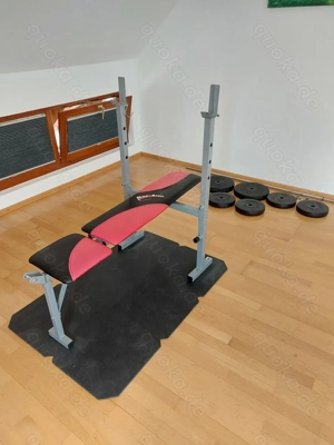 Hantelbank mit Stange