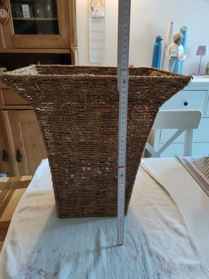 Wäsche Korb, Sisal. 