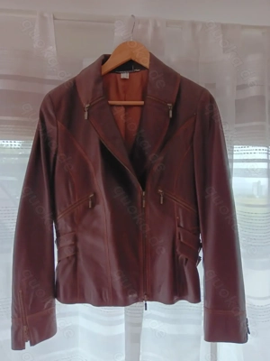 wunderschöne Lederjacke v. MADELAINE,Gr. 40, mittelbraun, allerfeinstes Leder, aufwändig verarbeitet