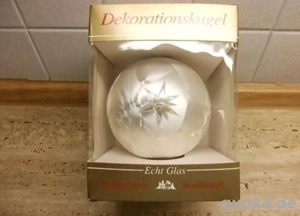 Große Dekorationskugel, Glas, neu Bild 2