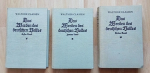 100 Jahre: Das Werden des deutschen Volkes 3 Leinen Bände