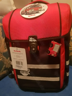 McNeill Schulranzen-Set PERFECTO, 5tlg. Gradient CRANBERRY 