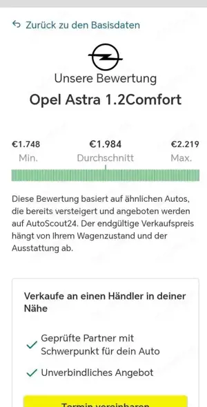 Opel Astra Astra 1.2Comfort