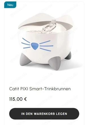 Pixi Fountain Trinkbrunnen weiß - absolut NEU-ORIGINALVERPACKUNG