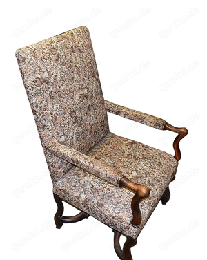 Barock-Sessel - Gründerzeit--Louis XIII-Stil mit Gobelinbezug - Sommerangebot
