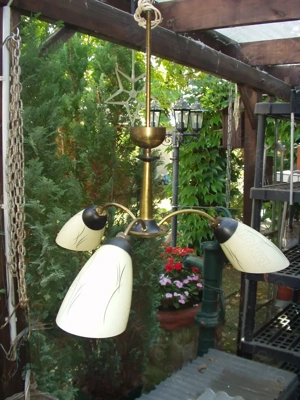 Lampe mit 3 Leuchten (60iger Jahre)