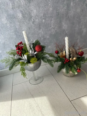 Handgemachte Weihnachtsgestecke   langlebig & pflegeleicht 