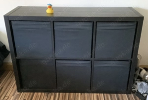 IKEA Regal mit Stoffboxen