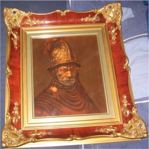 Gut erhaltenes Rosenthal Porzellanbild,  Der Mann mit dem Goldhelm 