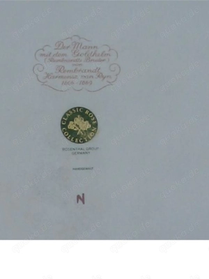 Gut erhaltenes Rosenthal Porzellanbild,  Der Mann mit dem Goldhelm  Bild 4