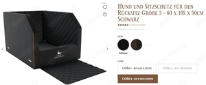 Knuffelwuff Hunde-Autositz für d. Rücksitz Gr. 3 (60 x 105 x 50) Bild 4