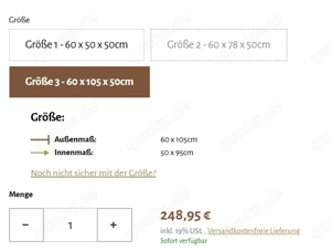 Knuffelwuff Hunde-Autositz für d. Rücksitz Gr. 3 (60 x 105 x 50) Bild 5