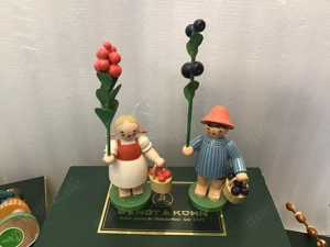 Wendt & Kühn 2 guterhaltene Waldkinder Erzgebirge 