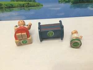 Wendt & Kühn Mädchen,Wiege ,Kind, Erzgebirge  Bild 3