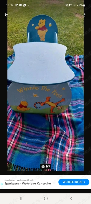 Kindertisch  mit Stuhl 