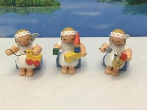 Wendt & Kühn 3 guterhaltene Margeritenengel Erzgebirge 