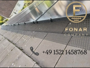    Montage von Schutzsystemen für Solaranlagen   gegen Tauben & Marder