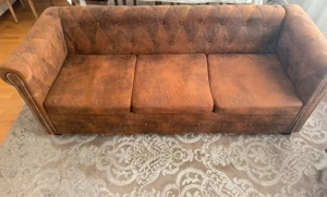 Chesterfield-Sofa-Set, bestehend aus einem 2-Sitzer und einem 3-Sitzer in Stuttgart 600