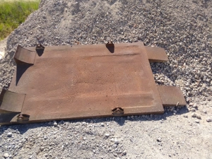 Absetzcontainer Plattform Absetzmulde Baumaschinentransport