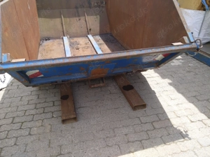 Absetzcontainer 6 cbm  Absetzmulde mit Klappe Bauschuttmulde Container Absetzkipper Bild 3