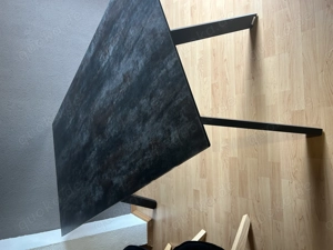 Esstisch mit Glasplatte Thermo