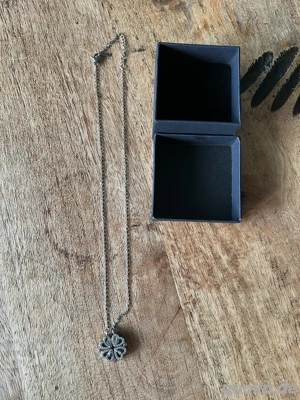 Magnetische Halskette Herzen Kleeblatt