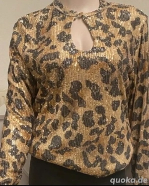Glitzer Bluse 