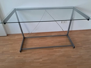 Hipper Grosser Glas-Schreibtisch  Lucency , zerlegbar