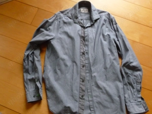 Calamar Hemd grau gemustert Gr. 37 38