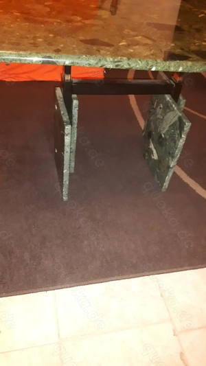 Wohnzimmertisch mit Marmorplatte, höhenverstellbar Bild 2