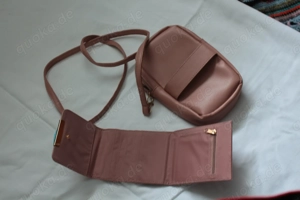 Handtasche mit Geldbeutel in Ros 