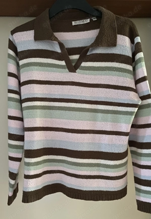 Damen Shirt BLUHMOD Langarm Gr. M  BW 52 cm gestreift Top Bild 4